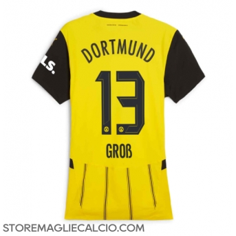 Borussia Dortmund Pascal Gross #13 Maglia Gara Casa Repliche 2024-25 Donna Maniche Corte